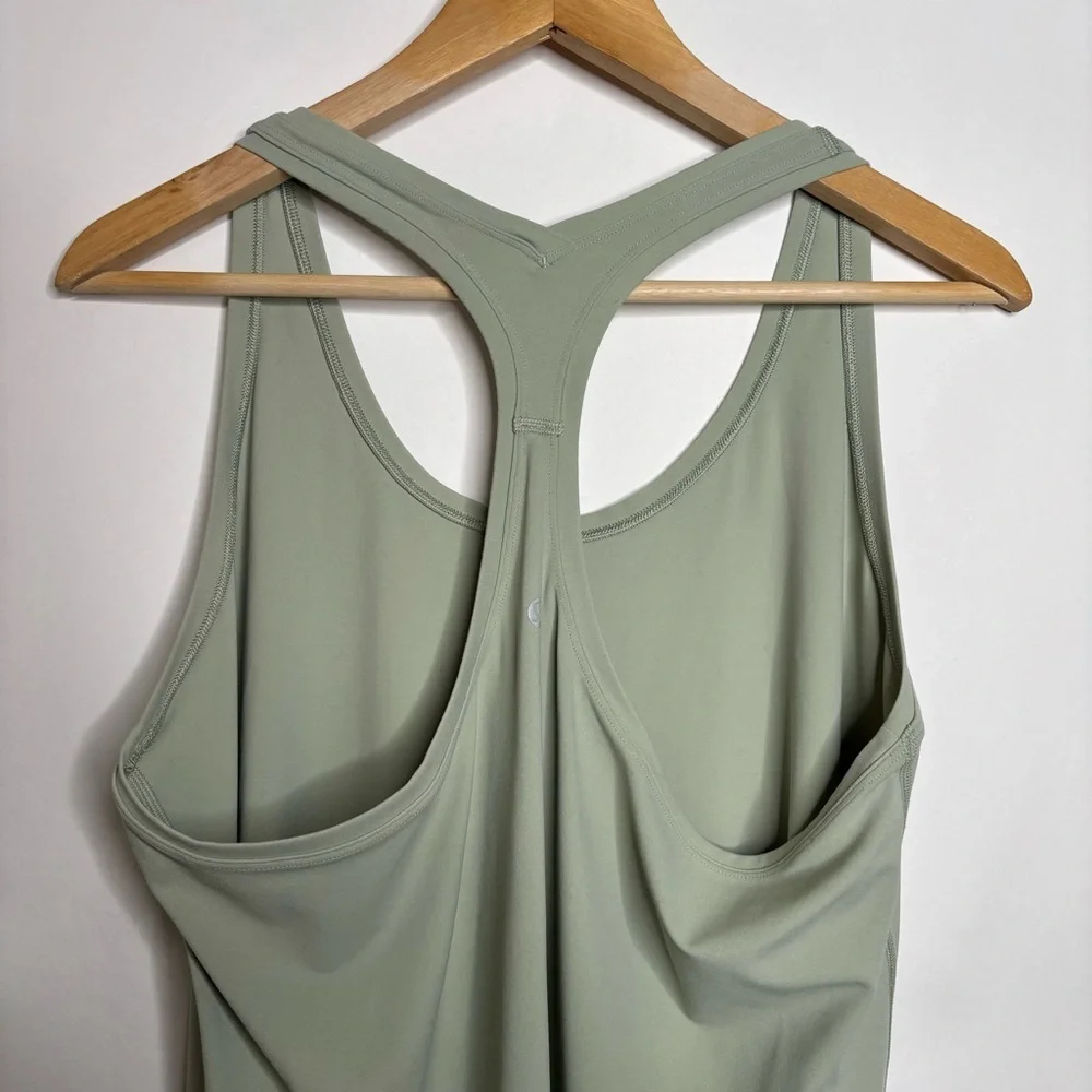 LULULEMON Cool Racerback Tank Top Nulu In Green Fern size 20